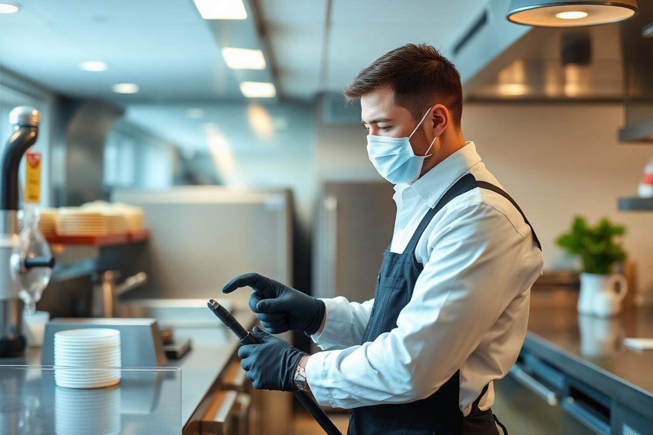 One Earth technician performing professional pest inspection